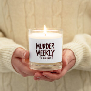 'Murder Weekly' Glass jar soy wax candle