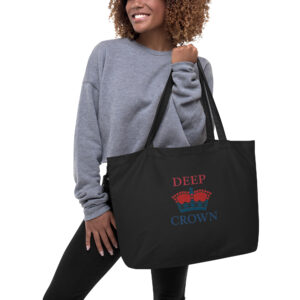 'Deep Crown' Large organic tote bag