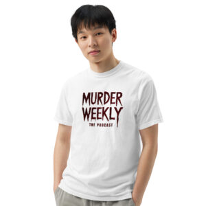 'Murder Weekly' Unisex garment-dyed heavyweight t-shirt