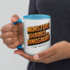 'Monsters, Sharks, and Dinosaurs' Mug with Color Inside - Image 20