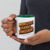 'Monsters, Sharks, and Dinosaurs' Mug with Color Inside - Image 12