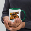 'Monsters, Sharks, and Dinosaurs' Mug with Color Inside - Image 11
