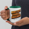 'Monsters, Sharks, and Dinosaurs' Mug with Color Inside - Image 14