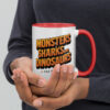 'Monsters, Sharks, and Dinosaurs' Mug with Color Inside - Image 9