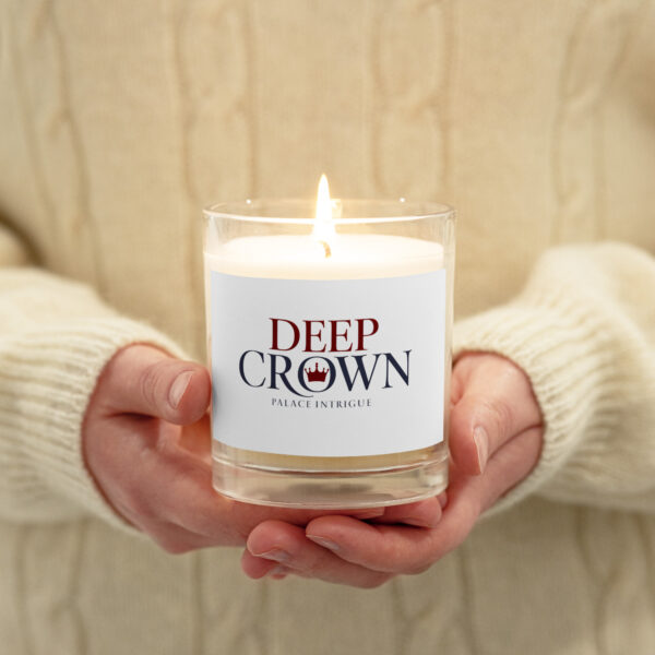 ‘Deep Crown’ Glass jar soy wax candle