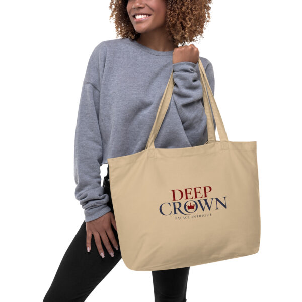 'Deep Crown' Large organic tote bag