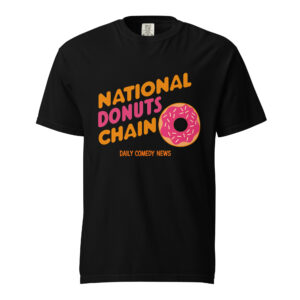 'National Donuts Chain' Unisex garment-dyed heavyweight t-shirt