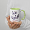 'Kate is Wonderful' Mug with Color Inside - Image 26